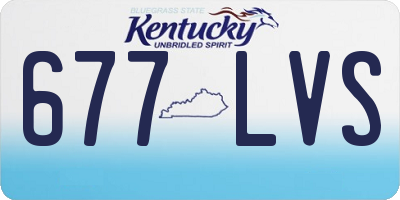KY license plate 677LVS
