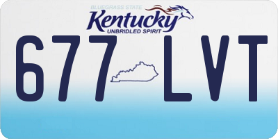 KY license plate 677LVT