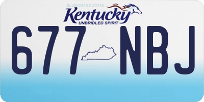 KY license plate 677NBJ