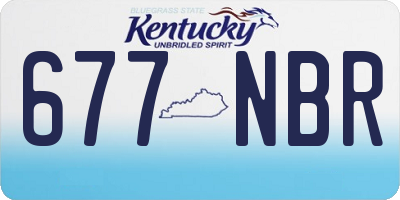 KY license plate 677NBR