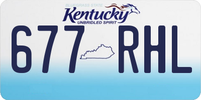 KY license plate 677RHL