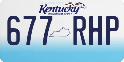 KY license plate 677RHP