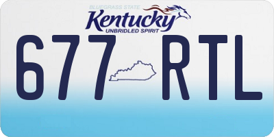 KY license plate 677RTL