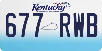 KY license plate 677RWB