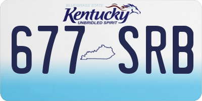 KY license plate 677SRB