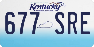 KY license plate 677SRE