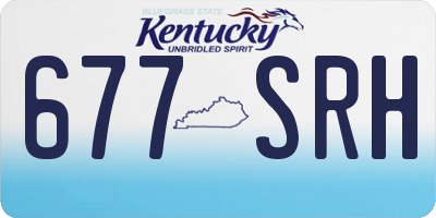 KY license plate 677SRH