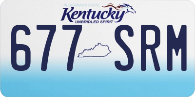 KY license plate 677SRM