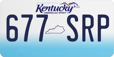 KY license plate 677SRP