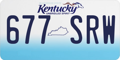 KY license plate 677SRW
