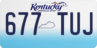KY license plate 677TUJ
