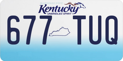 KY license plate 677TUQ