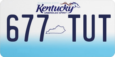 KY license plate 677TUT