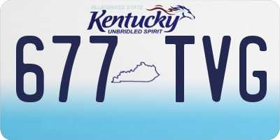 KY license plate 677TVG