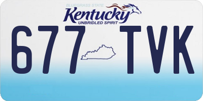 KY license plate 677TVK