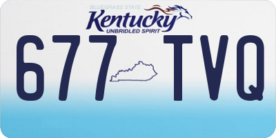 KY license plate 677TVQ