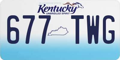 KY license plate 677TWG