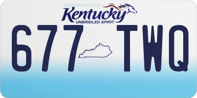 KY license plate 677TWQ