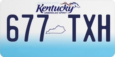 KY license plate 677TXH