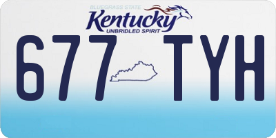 KY license plate 677TYH