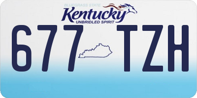 KY license plate 677TZH