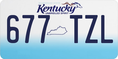 KY license plate 677TZL