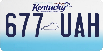 KY license plate 677UAH