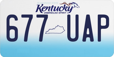 KY license plate 677UAP