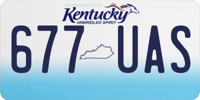 KY license plate 677UAS