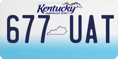 KY license plate 677UAT