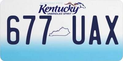 KY license plate 677UAX
