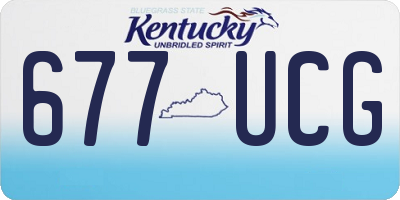 KY license plate 677UCG
