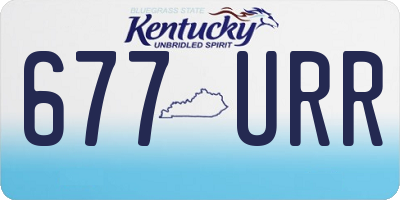 KY license plate 677URR