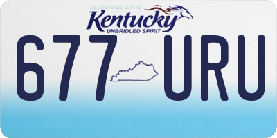 KY license plate 677URU