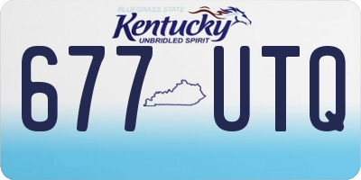 KY license plate 677UTQ