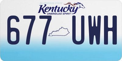 KY license plate 677UWH