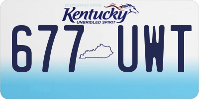 KY license plate 677UWT