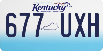 KY license plate 677UXH