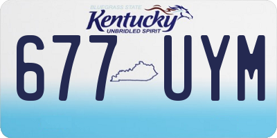 KY license plate 677UYM