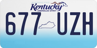 KY license plate 677UZH