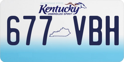 KY license plate 677VBH