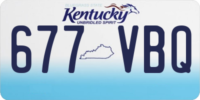 KY license plate 677VBQ