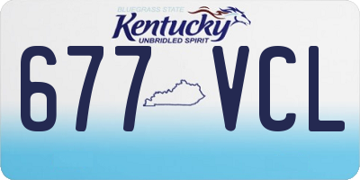 KY license plate 677VCL