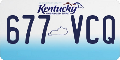 KY license plate 677VCQ
