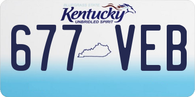 KY license plate 677VEB