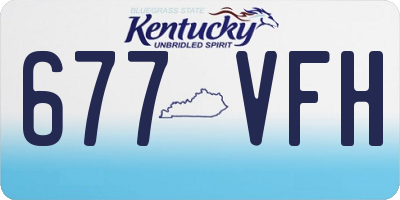 KY license plate 677VFH