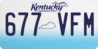 KY license plate 677VFM