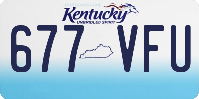 KY license plate 677VFU