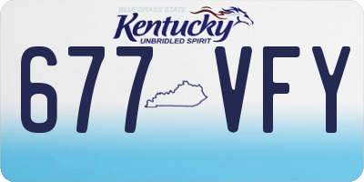 KY license plate 677VFY