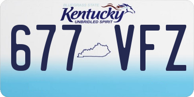 KY license plate 677VFZ